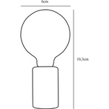 Lampa stołowa czarna Nordlux Siv | Marmurowa podstawa