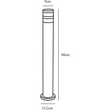 Słupek Ogrodowy Birk 80cm Czarny Nordlux | Oświetlenie Ogrodu