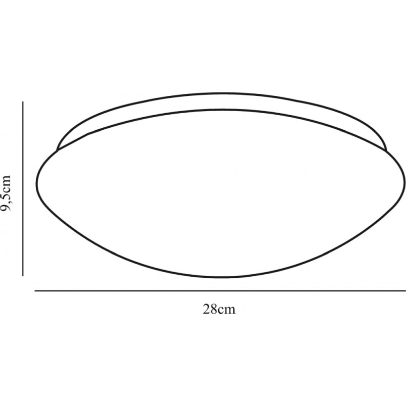 Plafon łazienkowy Nordlux Ask 28cm - Biały | Kup Teraz