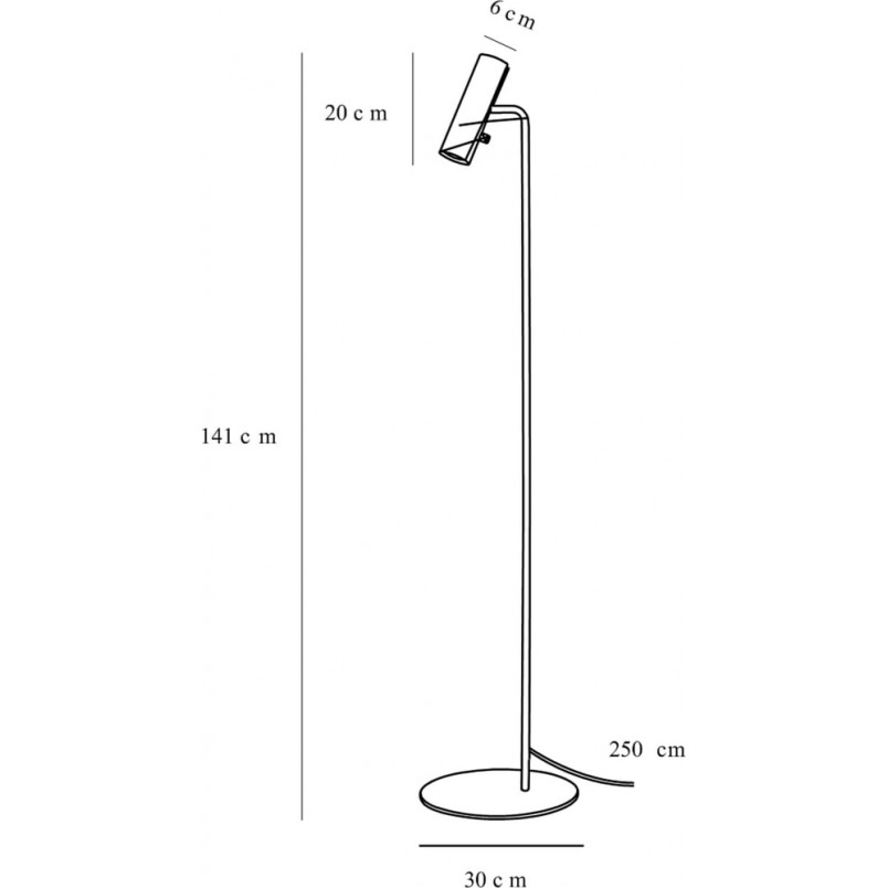 Lampa podłogowa Mib 6 czarna | Design For The People