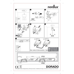 Lampa Dorado: Biały spot LED Nordlux | Ciepłe Światło