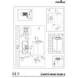 Kinkiet zewnętrzny Nordlux Canto Maxi Kubi 2 biały | Sklep z lampami