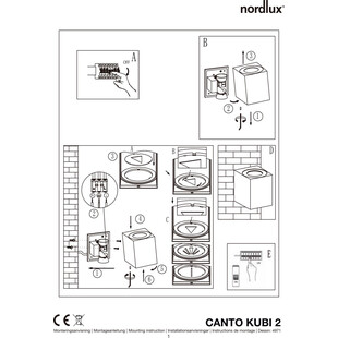 Kinkiet zewnętrzny Nordlux Canto Kubi 2 - Biały | Sklep