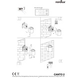Kinkiet zewnętrzny Canto 2 Nordlux - Stal galwanizowana