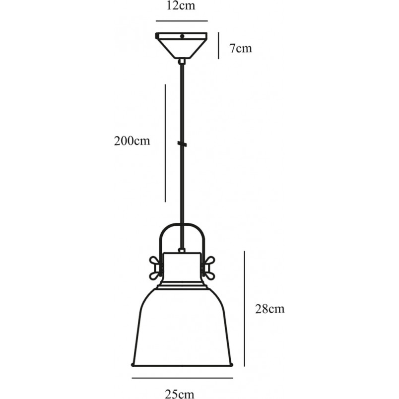 Lampa Wisząca Industrialna Adrian | Nordlux | Czarna