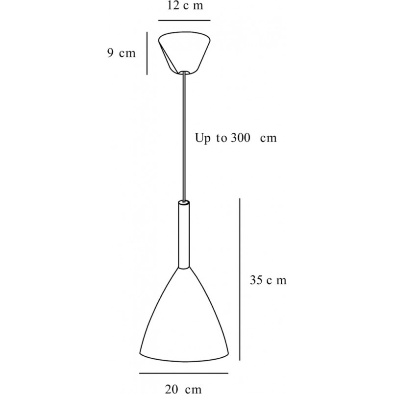 Lampa Wisząca Skandynawska Pure Biała 20cm | Design For The People