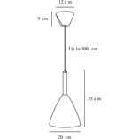 Lampa Wisząca Skandynawska Pure Biała 20cm | Design For The People