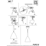 Lampa Wisząca Skandynawska Pure Biała 20cm | Design For The People