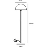 Lampa podłogowa skandynawska Ellen biała Nordlux | Kup teraz