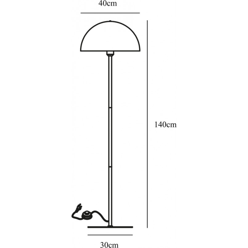 Lampa podłogowa czarna Ellen | Nordlux - Skandynawski Design