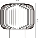 Lampa stołowa Milford | Nordlux | Szklany klosz, styl Japandi