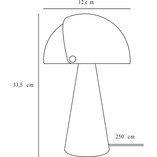 Lampa stołowa retro Align czarna - Design For The People