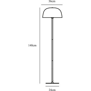 Lampa podłogowa Art Deco Mosiądz Nordlux | Elegancki Design