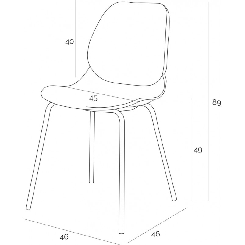 Krzesło Layer IV białe Simplet - Nowoczesny design | Kup teraz!