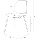 Krzesło Layer IV białe Simplet - Nowoczesny design | Kup teraz!