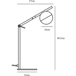 Lampa stołowa szklana Nordlux Contina - Elegancki design