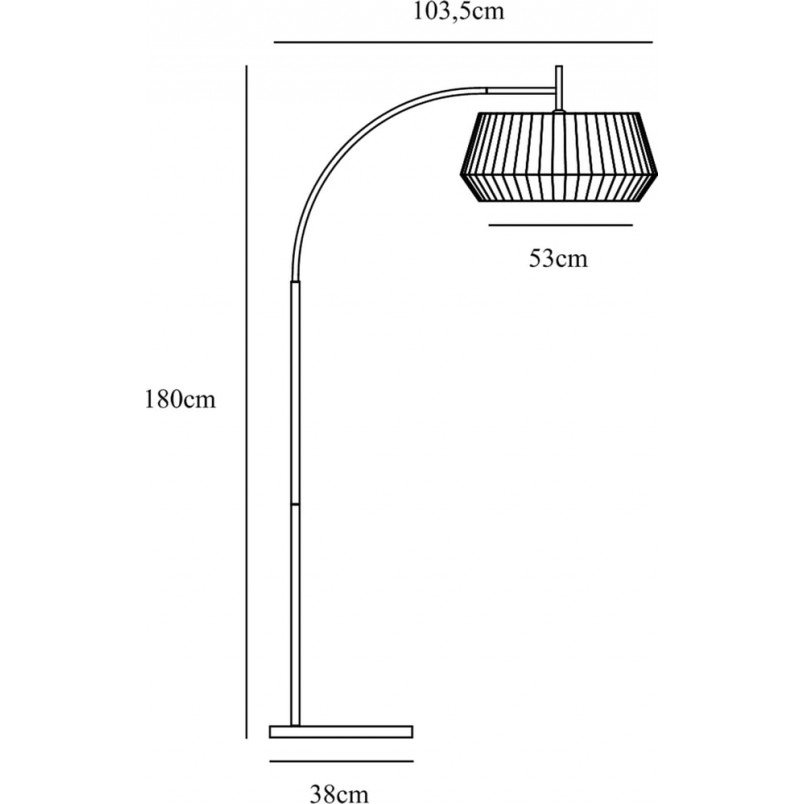 Lampa podłogowa łukowa Dicte biała | Nordlux - Sklep