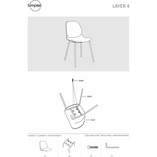 Krzesło Simplet Layer IV czarne - Nowoczesny design