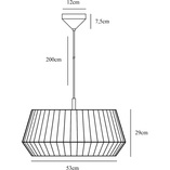 Lampa wisząca Dicte biała Nordlux | Design Japandi