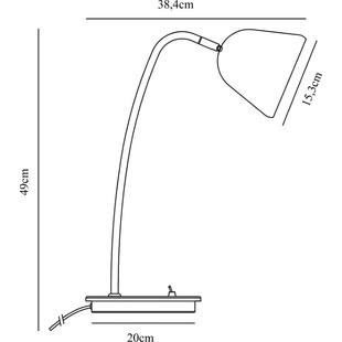 Lampa biurkowa Fleur beżowa Nordlux | Stylowe oświetlenie