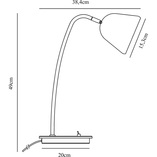Lampa biurkowa Fleur beżowa Nordlux | Stylowe oświetlenie
