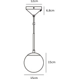 Lampa wisząca Grant - Nordlux, szkło, biało-mosiężna | Sklep z Lampami