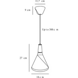 Lampa wisząca Nori czarna | Design For The People
