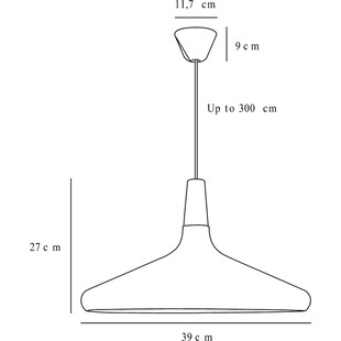 Lampa wisząca Nori czarna | Skandynawski design | Design For The People