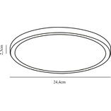 Plafon LED Oja 24cm biały - Nordlux | Oświetlenie