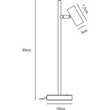 Lampa biurkowa LED Omari biała Nordlux - Sklep z lampami