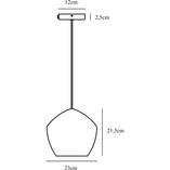 Lampa wisząca Orbiform Nordlux - Szkło dymione, mosiądz