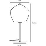 Lampa stołowa szklana Orbiform Nordlux - Mosiądz, Dymione Szkło