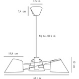 Lampa wisząca Stay III czarna 60cm - Design For The People