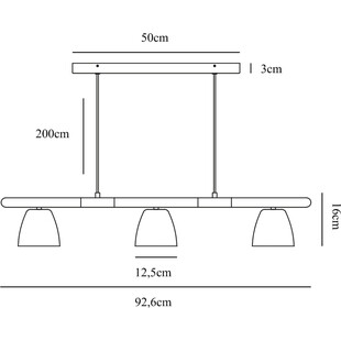 Lampa wisząca Theo III czarna | Nordlux - Skandynawski design