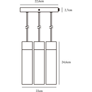 Lampa wisząca Tilo III czarna Nordlux - Skandynawski design