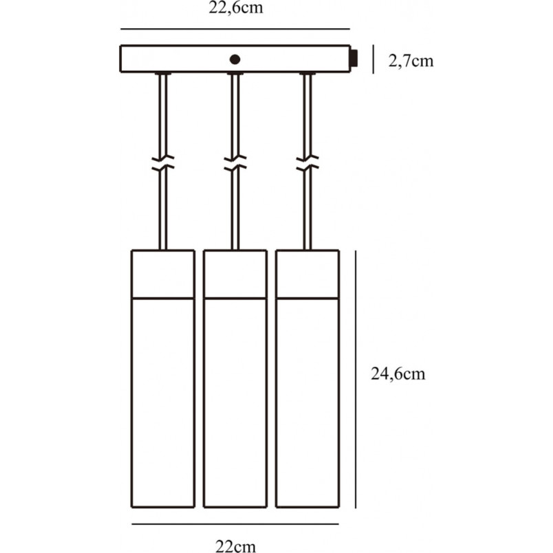 Lampa wisząca Tilo III czarna Nordlux - Skandynawski design