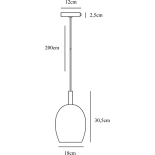Lampa wisząca szklana Uma | Nordlux - Nowoczesny design