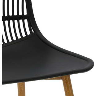 Krzesło skandynawskie Klaus czarne - D2.Design | Komfort i styl