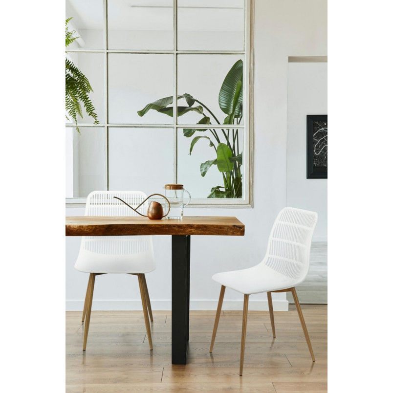 Krzesło skandynawskie Klaus białe | D2.Design - Komfort i styl