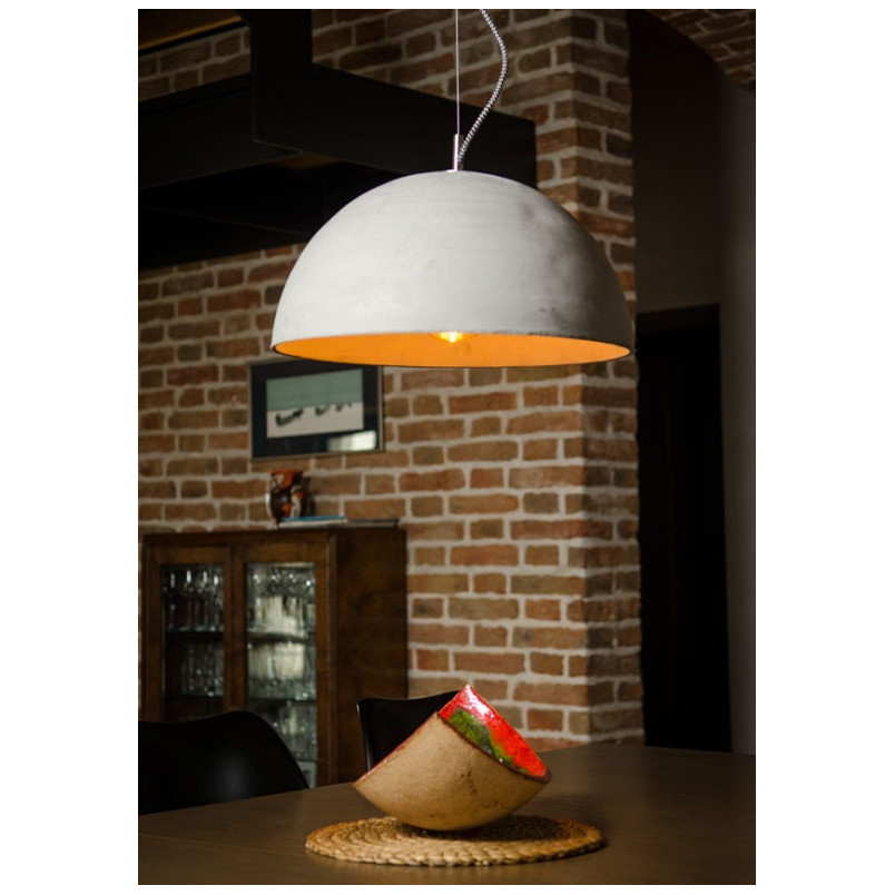 Lampa betonowa wisząca Sfera 47cm LoftLight - Loft i Industrial