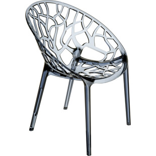 Krzesło Siesta Crystal: Eleganckie, Szare, Ażurowe - Kup Teraz!