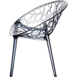 Krzesło Siesta Crystal: Eleganckie, Szare, Ażurowe - Kup Teraz!