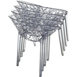 Krzesło Siesta Crystal Pomarańczowe - Elegancki Design | [Nazwa Sklepu]