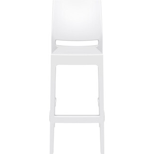 Krzesło barowe Maya Bar Siesta - Białe, 75cm - Komfort i styl