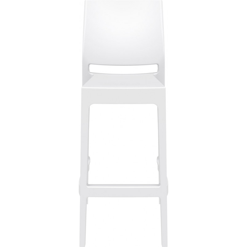 Krzesło barowe Maya Bar Siesta - Białe, 75cm - Komfort i styl