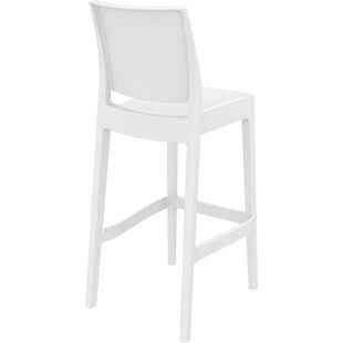 Krzesło barowe Maya Bar Siesta - Białe, 75cm - Komfort i styl