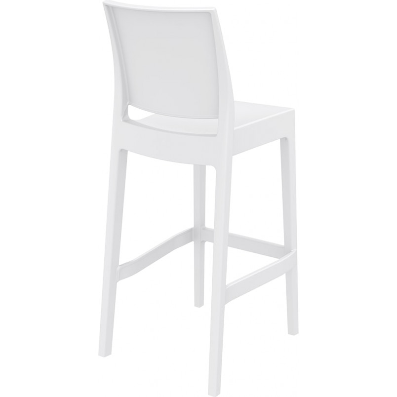 Krzesło barowe Maya Bar Siesta - Białe, 75cm - Komfort i styl