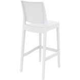 Krzesło barowe Maya Bar Siesta - Białe, 75cm - Komfort i styl