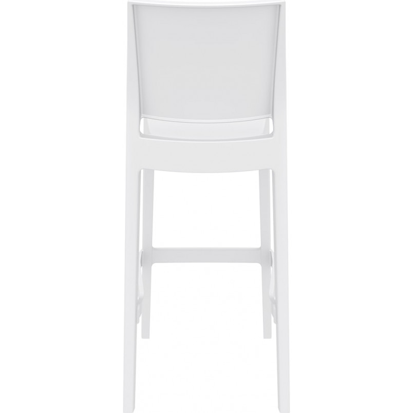 Krzesło barowe Maya Bar Siesta - Białe, 75cm - Komfort i styl