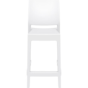Krzesło barowe Maya Bar Siesta - Białe, 65cm | Kup teraz!